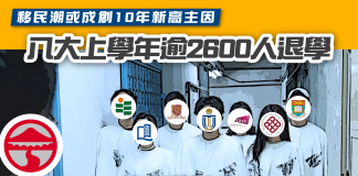 【八大上學年逾2600人退學 移民潮或成創10年新高主因】 移民潮