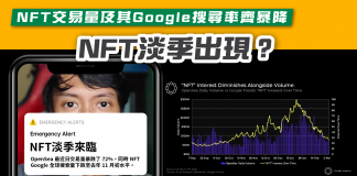 【NFT淡季出現? NFT交易量及其Google搜尋率齊暴降】 nft