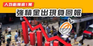【人均虧損逾1萬 強積金出現負回報】 強積金