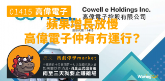 【1415 高偉電子】蘋果增長放慢 高偉電子仲有冇運行? 高偉電子