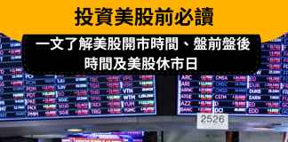 投資美股前必讀,一文了解美國股市開市時間、盤前盤後時間及美股休市日 美股開市時間