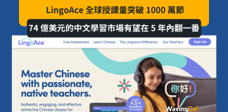 LingoAce 全球授課量突破 1000 萬節,全球 74 億美元的中文學習市場有望在 5 年內翻一番 LingoAce 全球授課量突破 1000 萬節,全球 74 億美元的中文學習市場有望在 5 年內翻一番