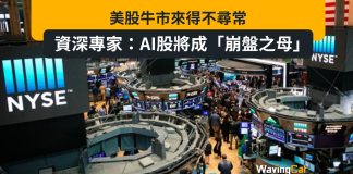 美股牛市來得不尋常 資深專家:AI股將成「崩盤之母」 美股牛市來得不尋常 資深專家:AI股將成「崩盤之母」