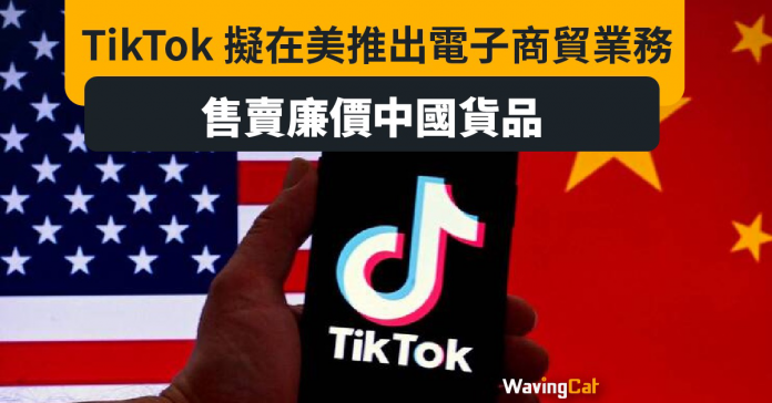 TikTok擬美國推電子商貿業務 售國產廉價貨