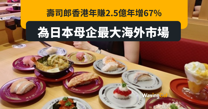 壽司郎香港年賺2.5億年增67% 為日本母企最大海外市場