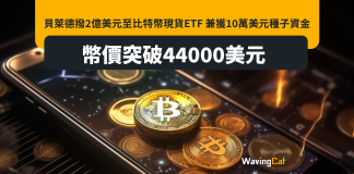 貝萊德撥2億美元至比特幣現貨ETF 兼獲10萬美元種子資金 幣價突破44000美元 貝萊德撥2億美元至比特幣現貨ETF 兼獲10萬美元種子資金 幣價突破44000美元