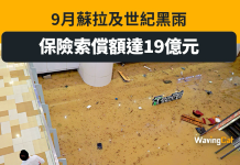 9月蘇拉+世紀黑雨 保險索償達19億 9月蘇拉+世紀黑雨 保險索償達19億