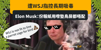 遭WSJ指控長期吸毒 Elon Musk:份報紙用嚟墊鳥屎都唔配 遭WSJ指控長期吸毒 Elon Musk:份報紙用嚟墊鳥屎都唔配