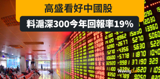 高盛睇好中國股市 料滬深300今年有19%回報 高盛睇好中國股市 料滬深300今年有19%回報