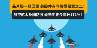 晶片股一旦回頭 美股仲有咩股得留意之二:航空航太及國防股 最勁呢隻今年升171%! 晶片股一旦回頭 美股仲有咩股得留意之二:航空航太及國防股 最勁呢隻今年升171%!