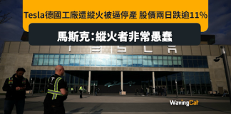 Tesla德國廠遭「火山集團」縱火停產 股價兩日跌11% Tesla德國廠遭「火山集團」縱火停產 股價兩日跌11%