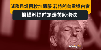 減移民增關稅加通脹 若特朗普重返白宮 機構料提前篤爆美股泡沫 減移民增關稅加通脹 若特朗普重返白宮 機構料提前篤爆美股泡沫