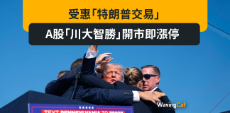 受惠「特朗普交易」 A股「川大智勝」開市即漲停 受惠「特朗普交易」 A股「川大智勝」開市即漲停