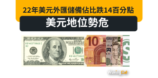 22年美元外匯儲備佔比跌14百分點 美元地位勢危 22年美元外匯儲備佔比跌14百分點 美元地位勢危