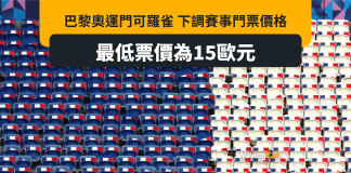 奧運無人睇勁多吉凳 賽事門票最低減至15歐 奧運無人睇勁多吉凳 賽事門票最低減至15歐