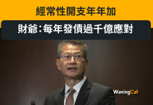 經常性開支年年加 財爺:每年發債過千億應對 經常性開支年年加 財爺:每年發債過千億應對