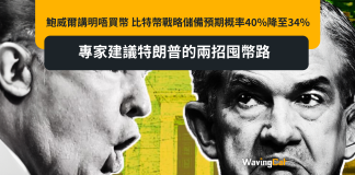 鮑威爾講明唔買幣 比特幣戰略儲備預期概率40%降至34% 專家建議特朗普的兩招囤幣路 鮑威爾講明唔買幣 比特幣戰略儲備預期概率40%降至34% 專家建議特朗普的兩招囤幣路