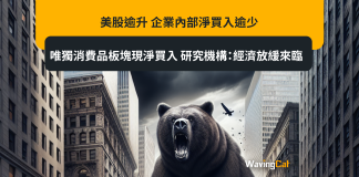 美股逾升 企業內部淨買入逾少 唯獨消費品板塊現淨買入 研究機構:經濟放緩來臨 美股逾升 企業內部淨買入逾少 唯獨消費品板塊現淨買入 研究機構:經濟放緩來臨