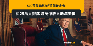 500萬美元移美「特朗普金卡」料25萬人排隊 逾萬億收入助減美債 500萬美元移美「特朗普金卡」料25萬人排隊 逾萬億收入助減美債